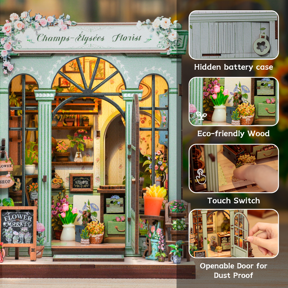 CUTEBEE DIY Book Nook Kit | Champs-Élysées  Florist