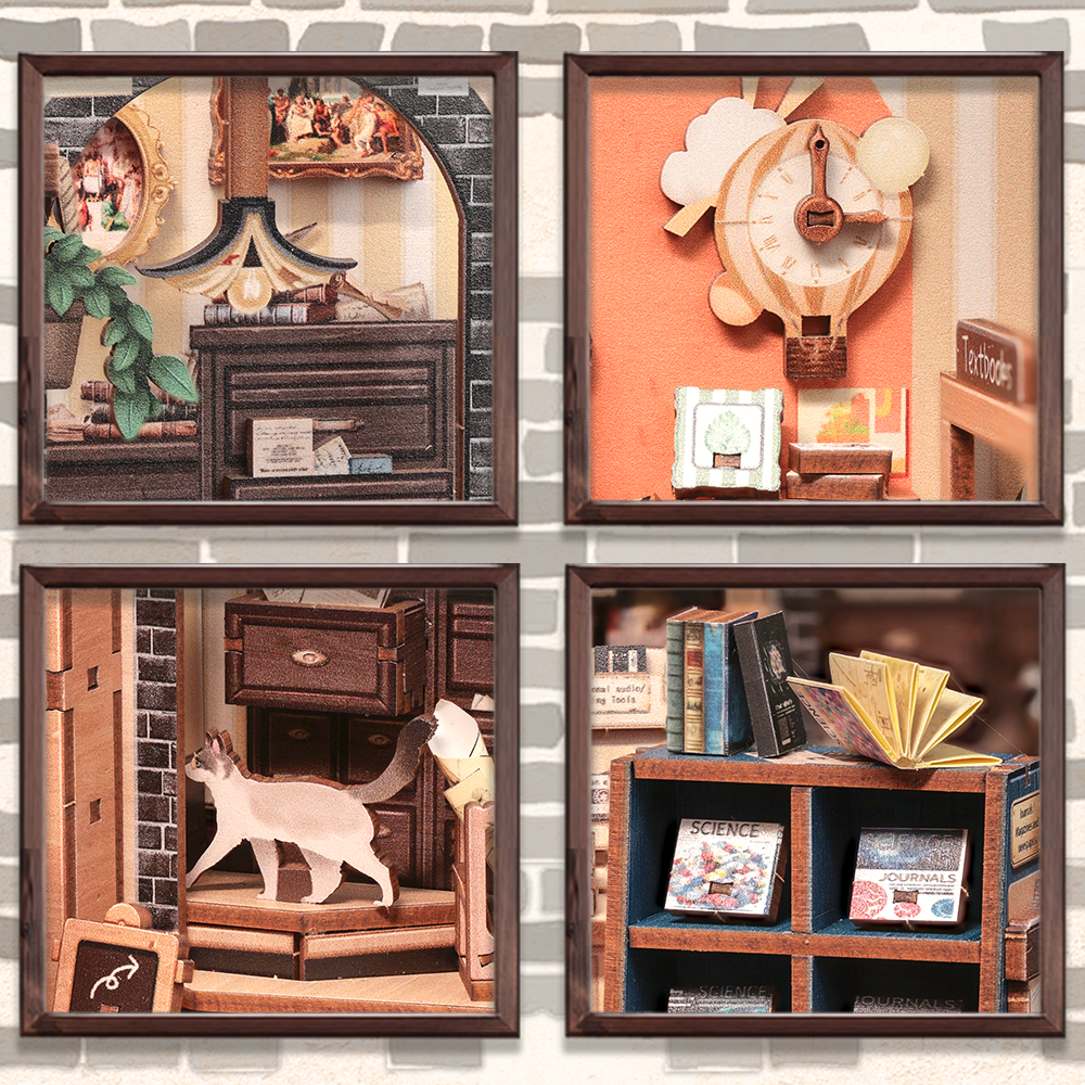 CUTEBEE DIY Book Nook Kit | The Scholar's Bookstore