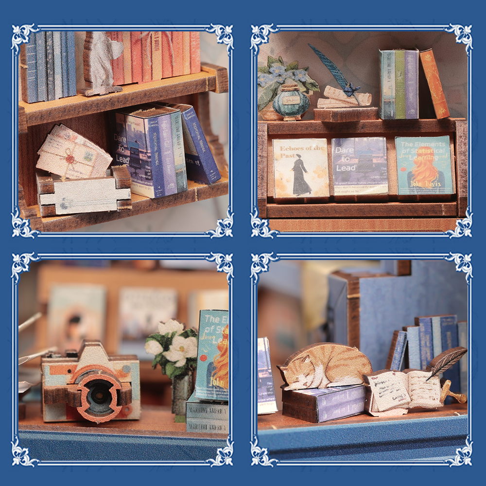 CUTEBEE DIY Book Nook Kit | Literature Bookstore
