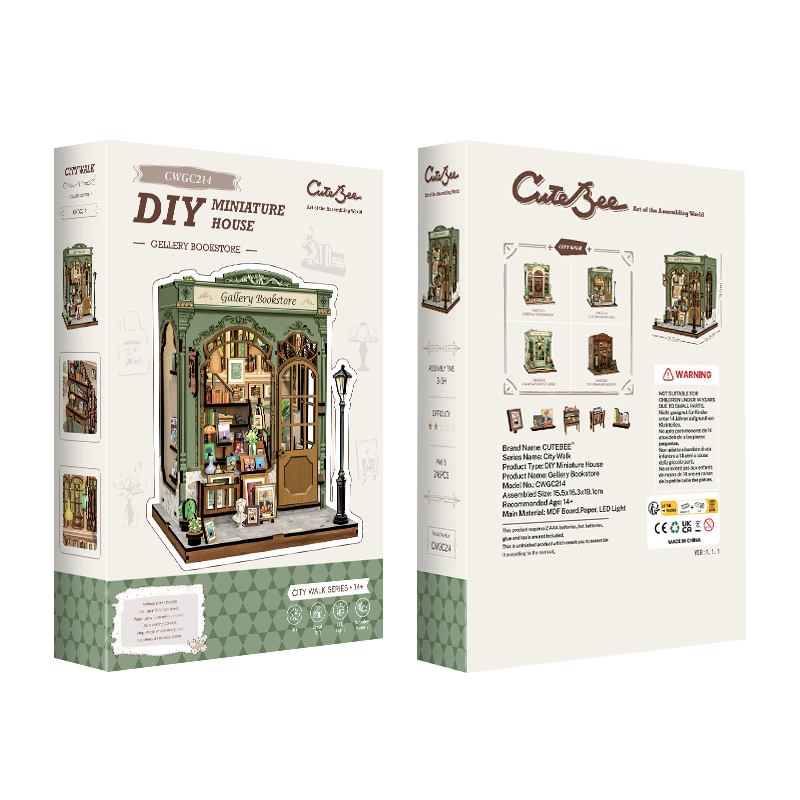 CUTEBEE DIY Miniature House | Gallery Bookstore