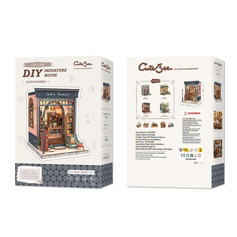 CUTEBEE DIY Miniature House | Jack's Bookery