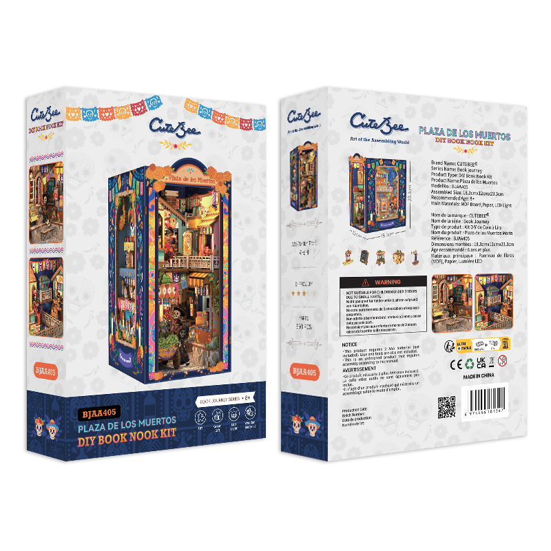 CUTEBEE DIY Book Nook Kit | Plaza de los Muertos