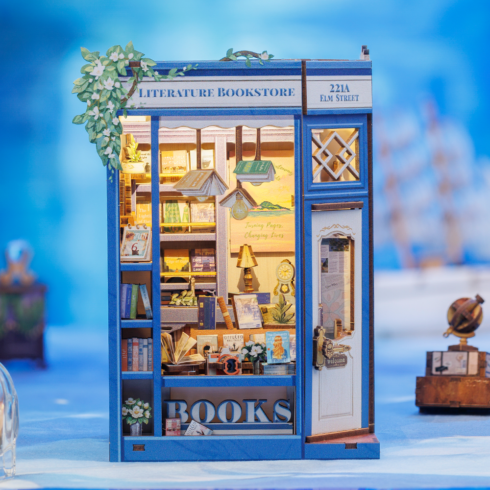 CUTEBEE DIY Book Nook Kit | Literature Bookstore