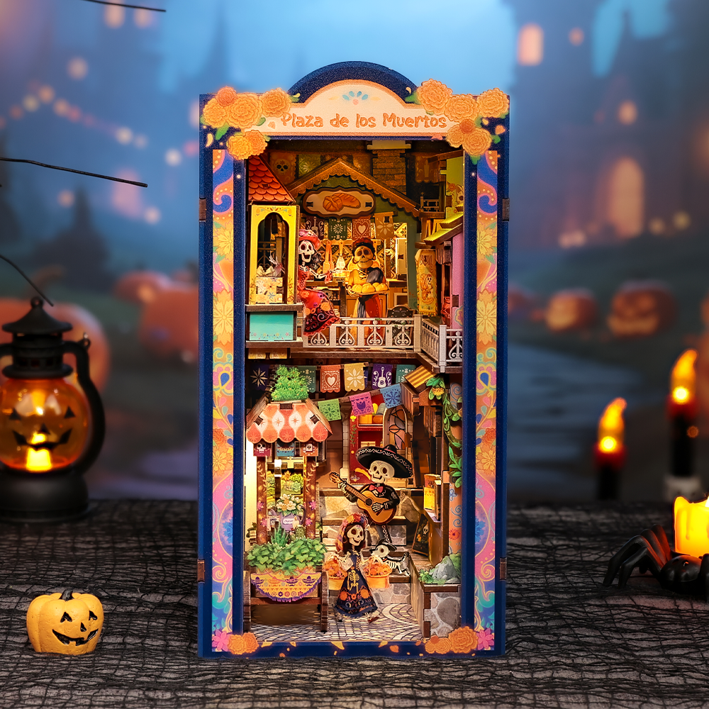 CUTEBEE DIY Book Nook Kit | Plaza de los Muertos