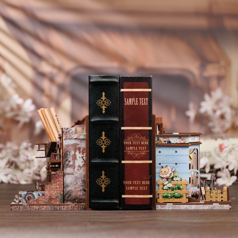CUTEBEE DIY Bookends Kit (Love and Peace)