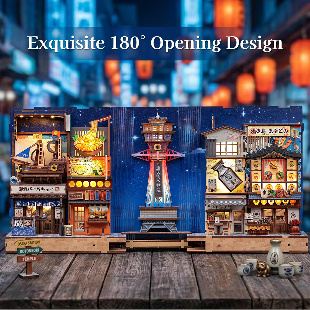 CUTEBEE DIY Book Nook Kit | Tsutenkaku Ichiban Street