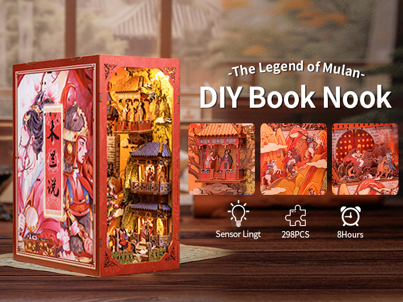 ムーブックスセット　mubooks CUTEBEE DIY Book Nook Kit（The Legend of Mulan）