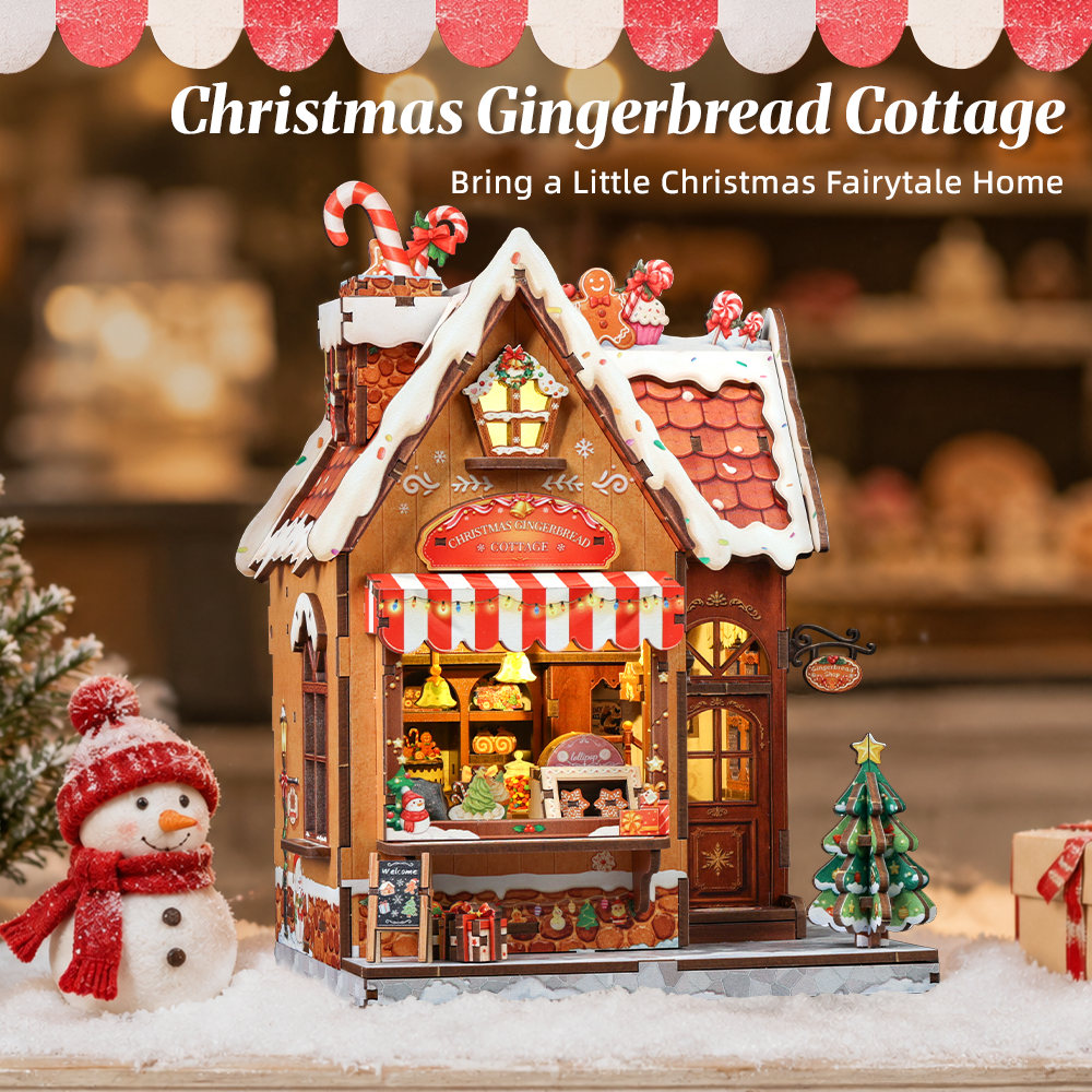 CUTEBEE DIY Miniature House | Christmas Gingerbread Cottage