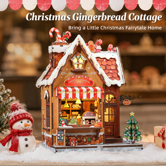 CUTEBEE DIY Miniature House | Christmas Gingerbread Cottage