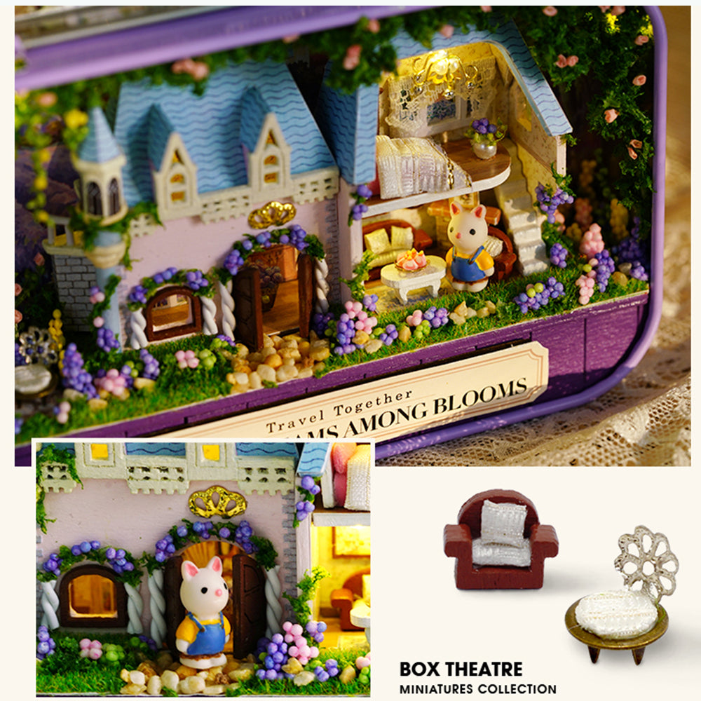 CUTEBEE Japanese Box Theatre Diy Dollhouse Kit Furniture Miniature