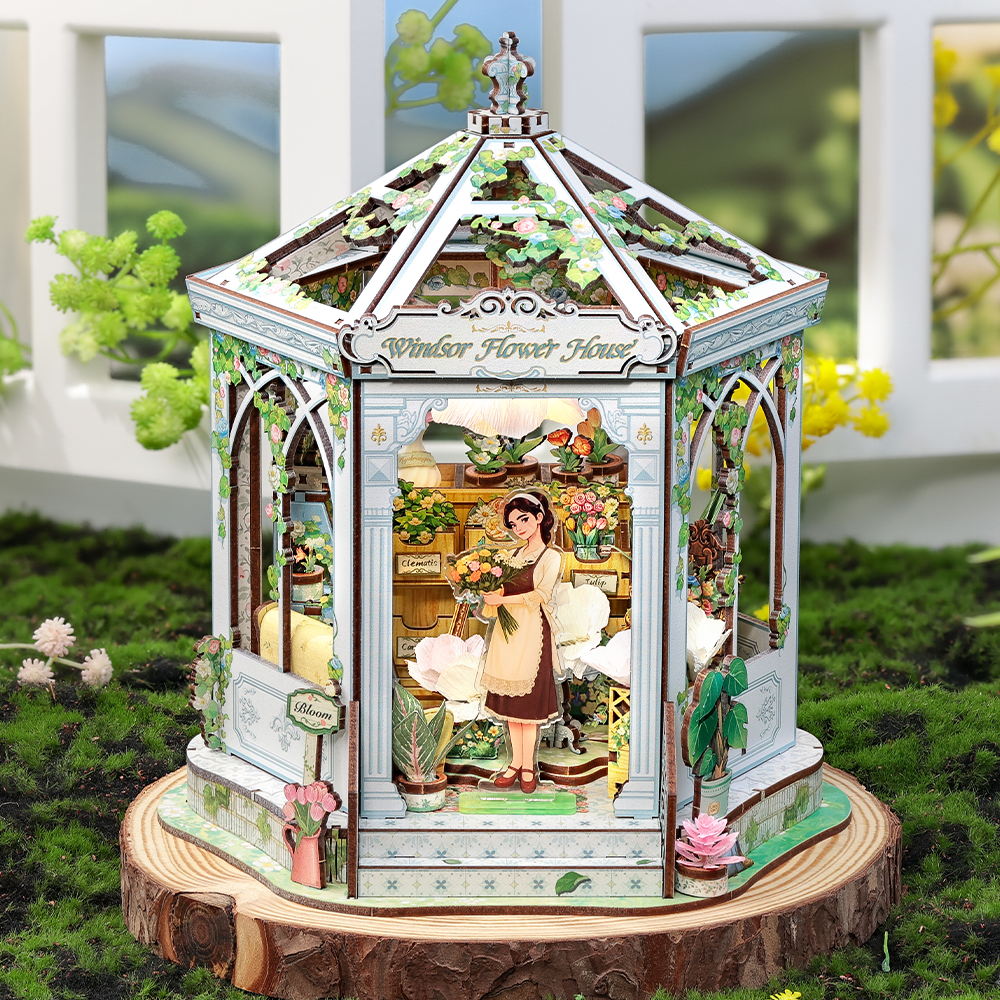 CUTEBEE DIY Miniature House | Windsor Flower House