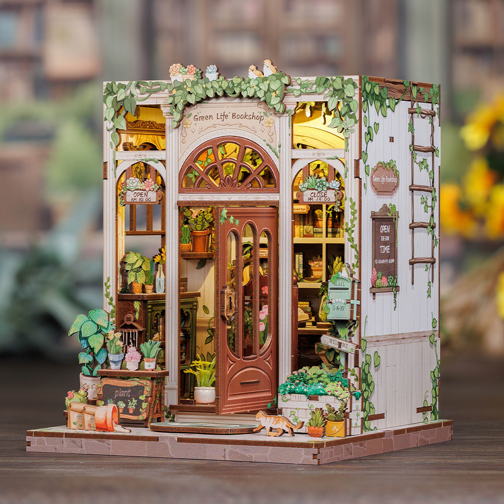 CUTEBEE DIY Book Nook Kit | Green Life Bookshop