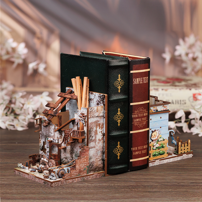 CUTEBEE DIY Bookends Kit (Love and Peace)