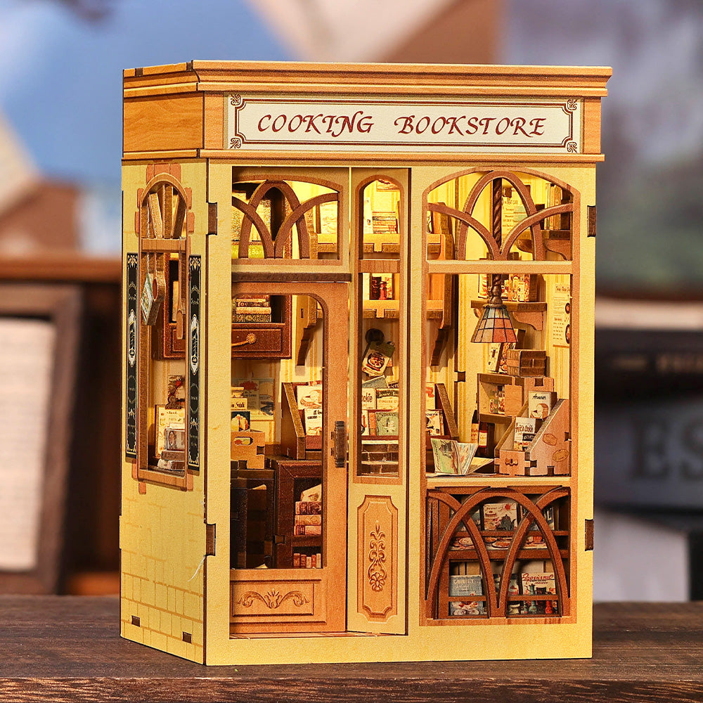 CUTEBEE DIY Book Nook Kit | Cooking Bookstore