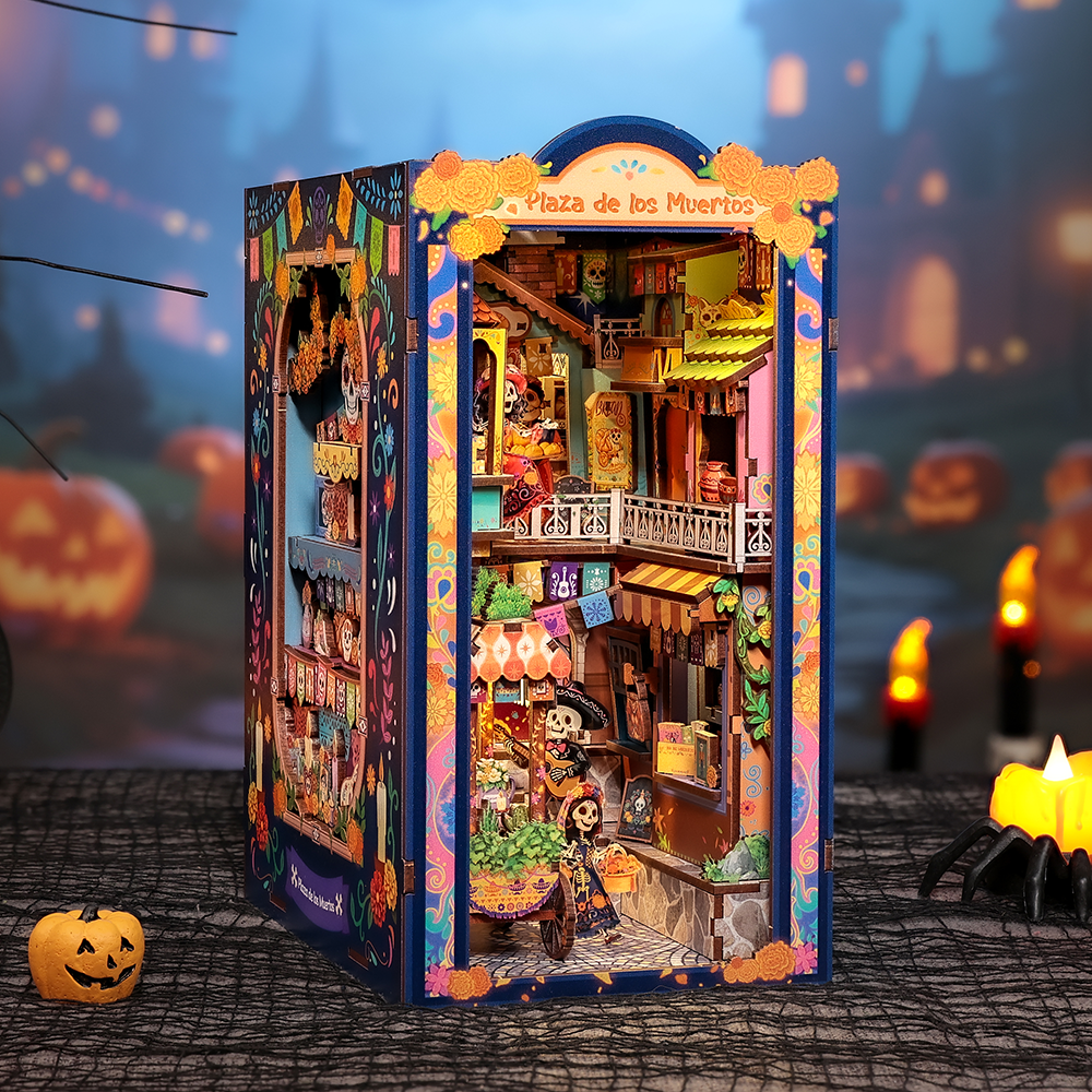 CUTEBEE DIY Book Nook Kit | Plaza de los Muertos