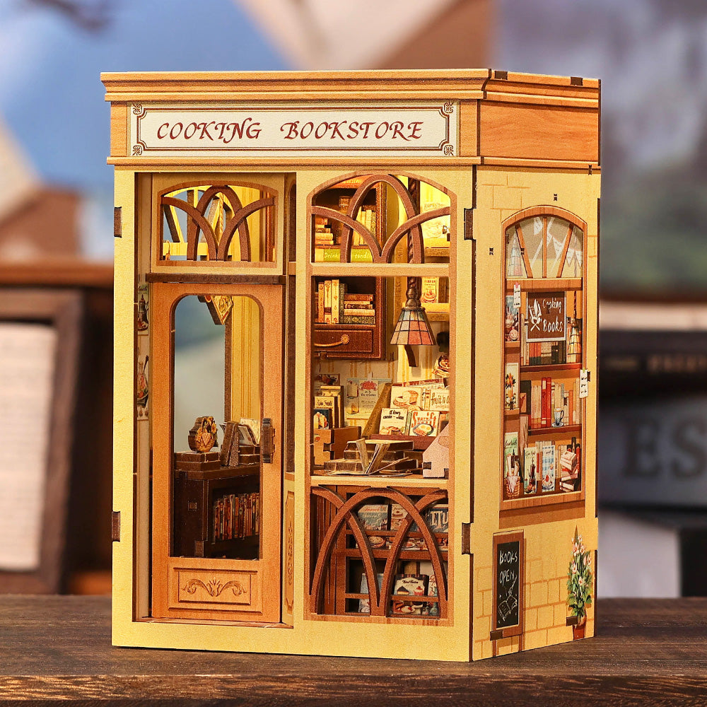 CUTEBEE DIY Book Nook Kit | Cooking Bookstore