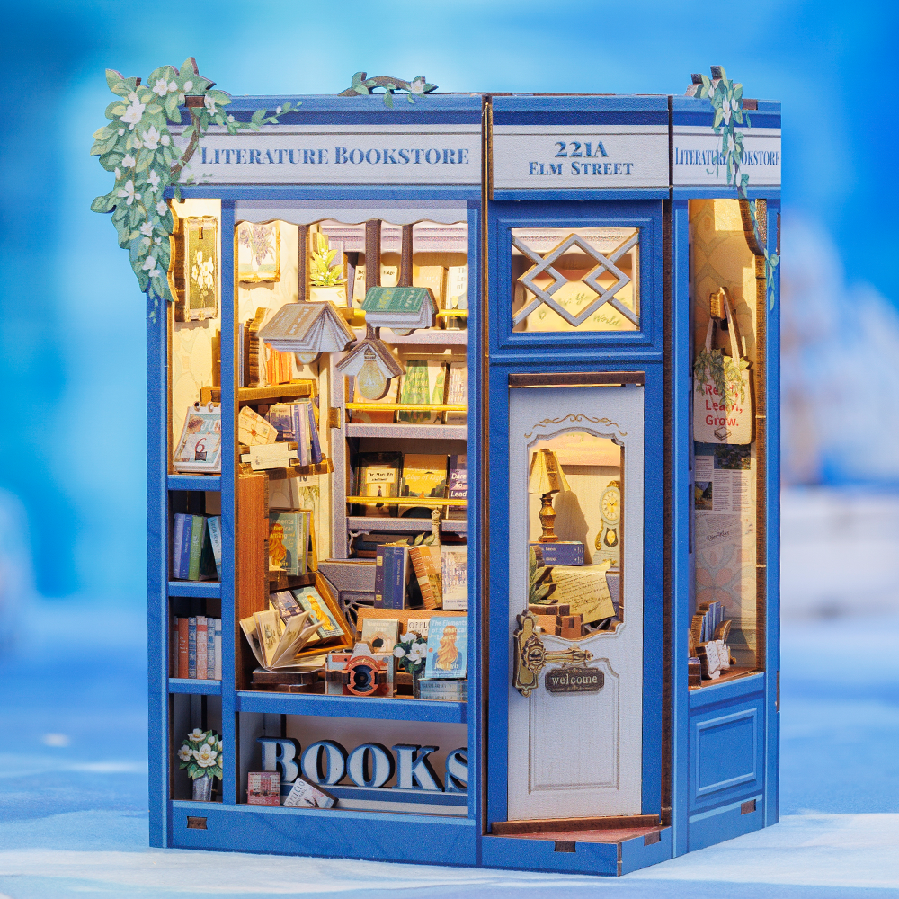 CUTEBEE DIY Book Nook Kit | Literature Bookstore