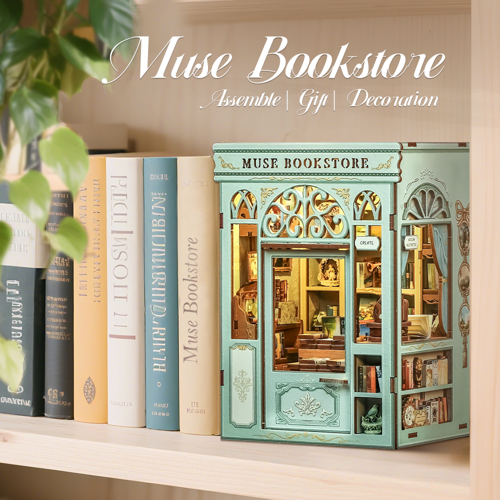 CUTEBEE DIY Book Nook Kit | Muse Bookstore