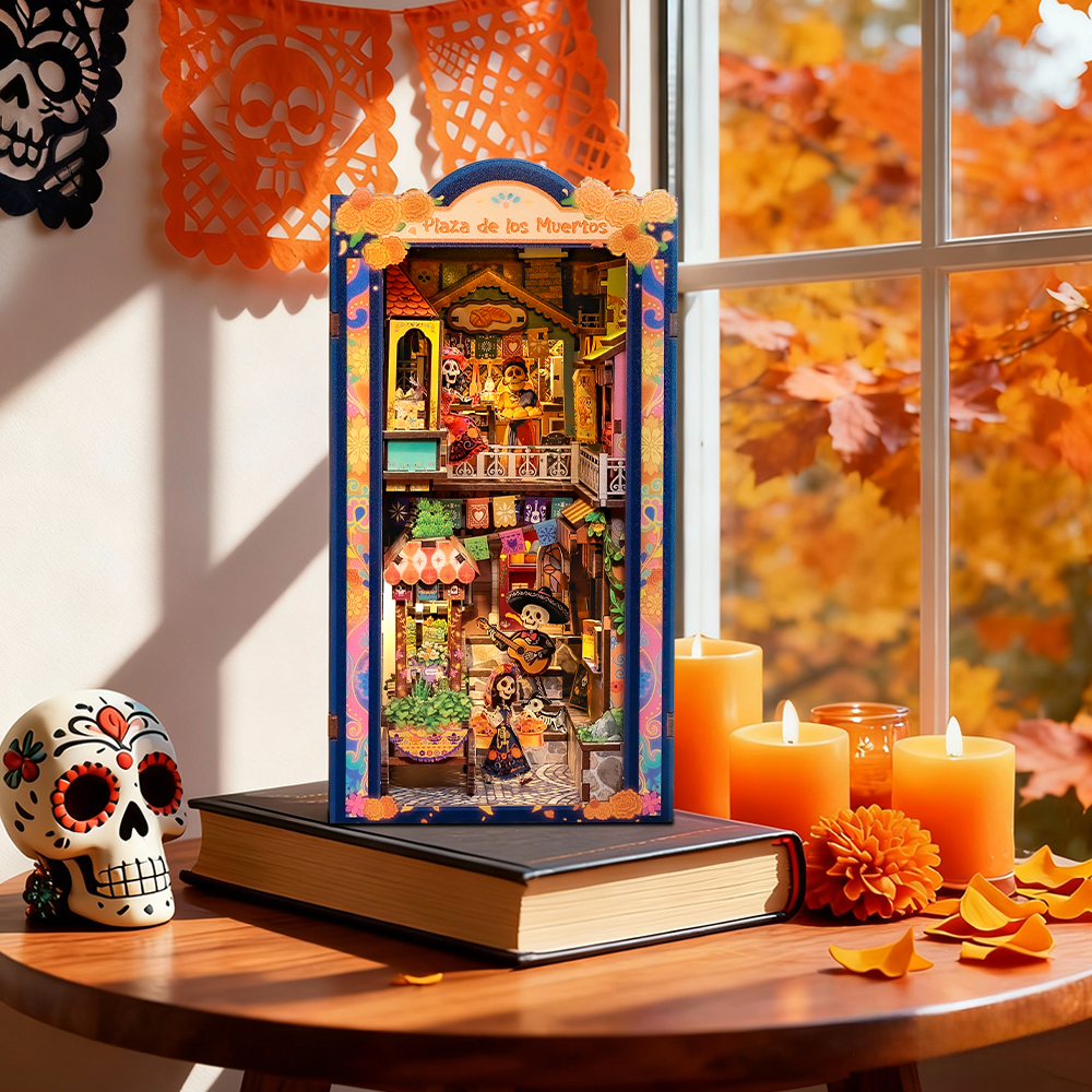 CUTEBEE DIY Book Nook Kit | Plaza de los Muertos