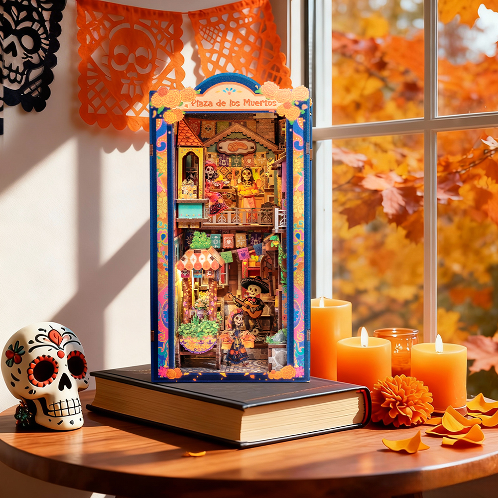 CUTEBEE DIY Book Nook Kit | Plaza de los Muertos