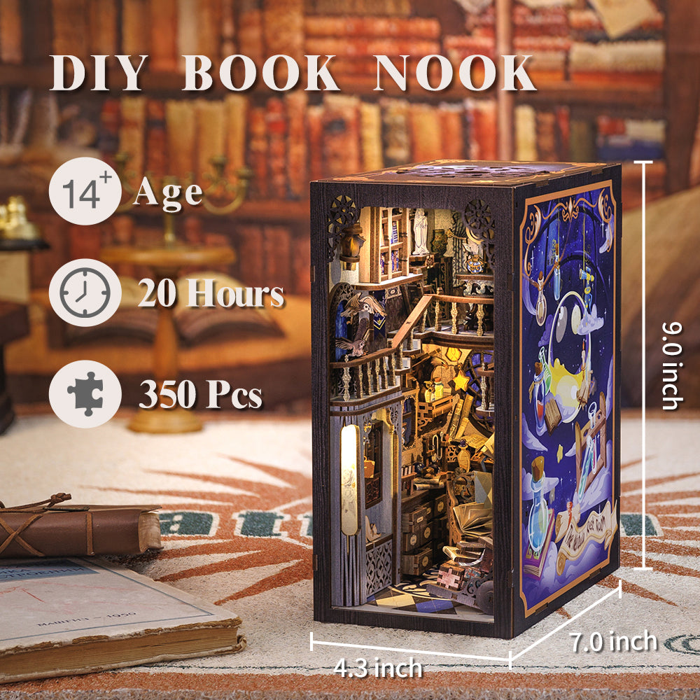 CUTEBEE DIY Book Nook Kit(Nebula Common Room)
