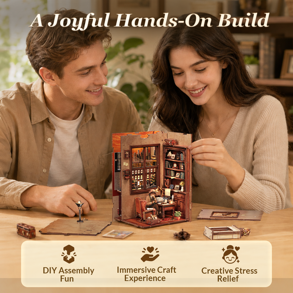 CUTEBEE DIY Book Nook Kit | Oliver's New York Journal