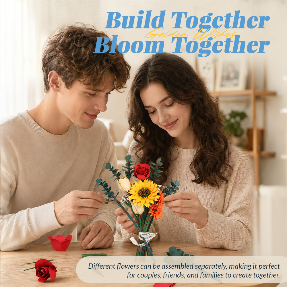 CUTEBEE DIY Flower Kit | Golden Wishes