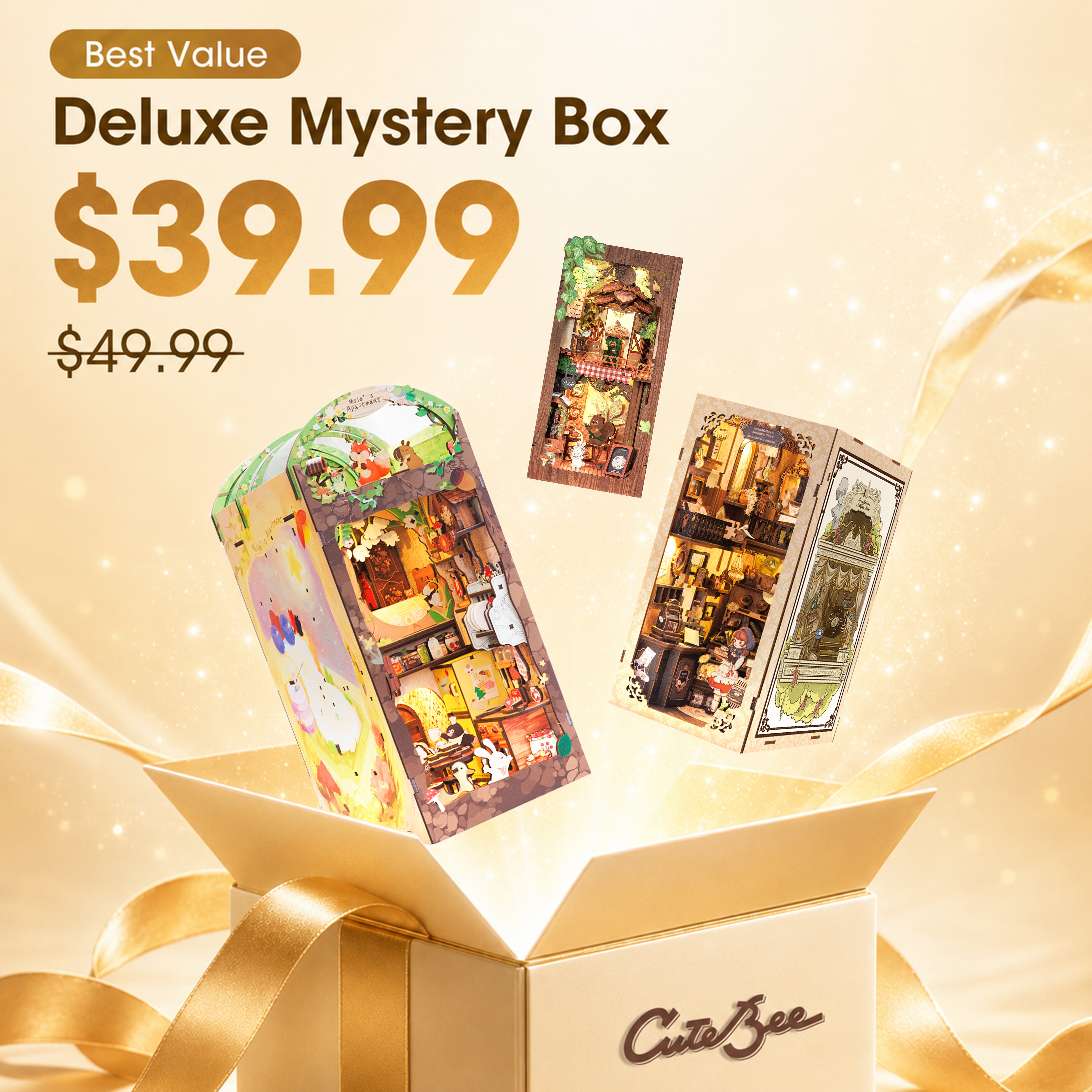 CUTEBEE Deluxe Mystery Box | Premium DIY Kits Edition