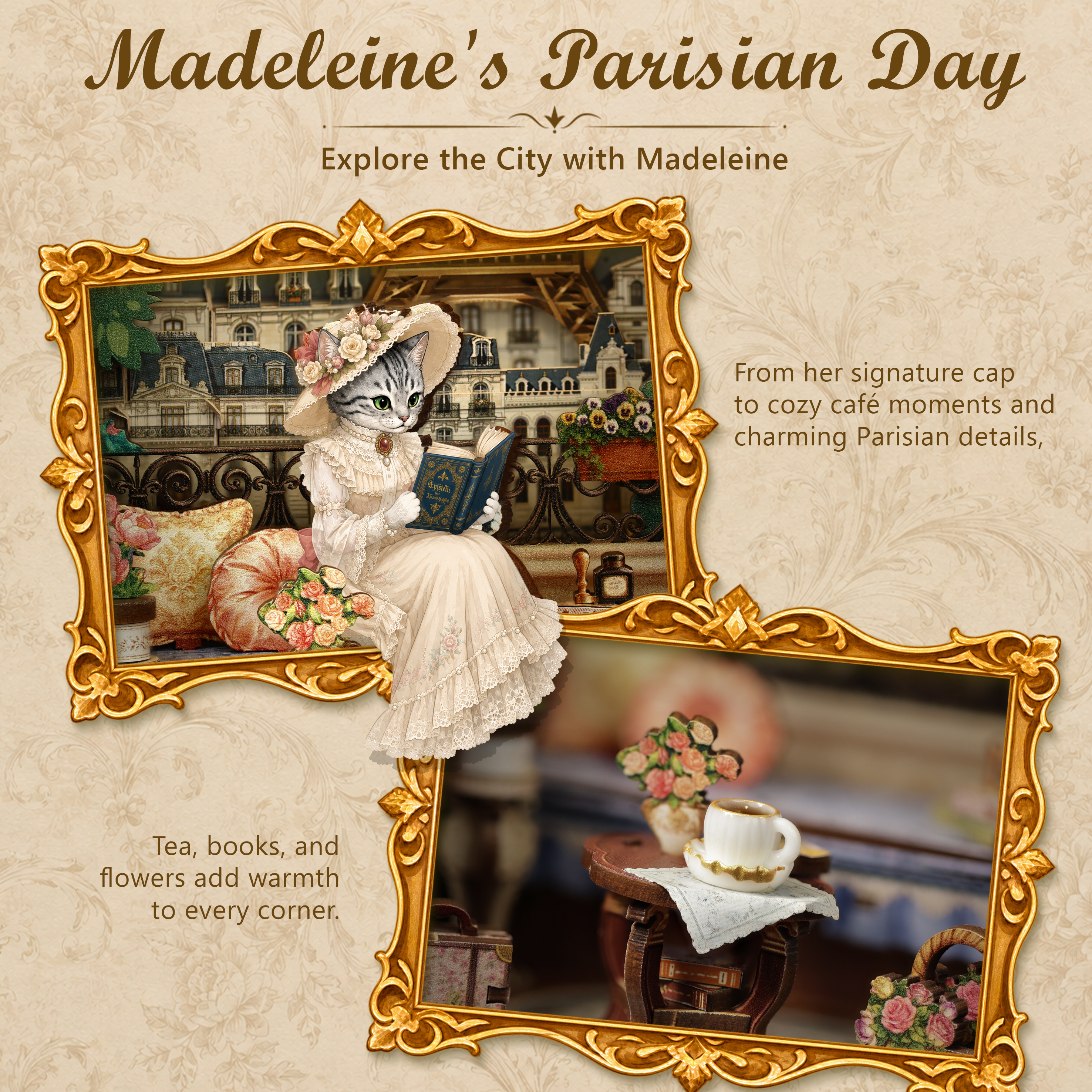 CUTEBEE DIY Book Nook Kit | Madeleine's Parisian Salon