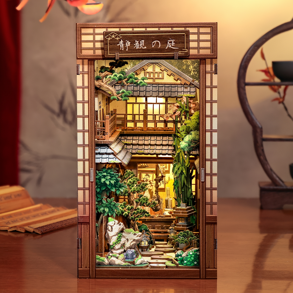 CUTEBEE DIY Book Nook Kit | Serene Courtyard