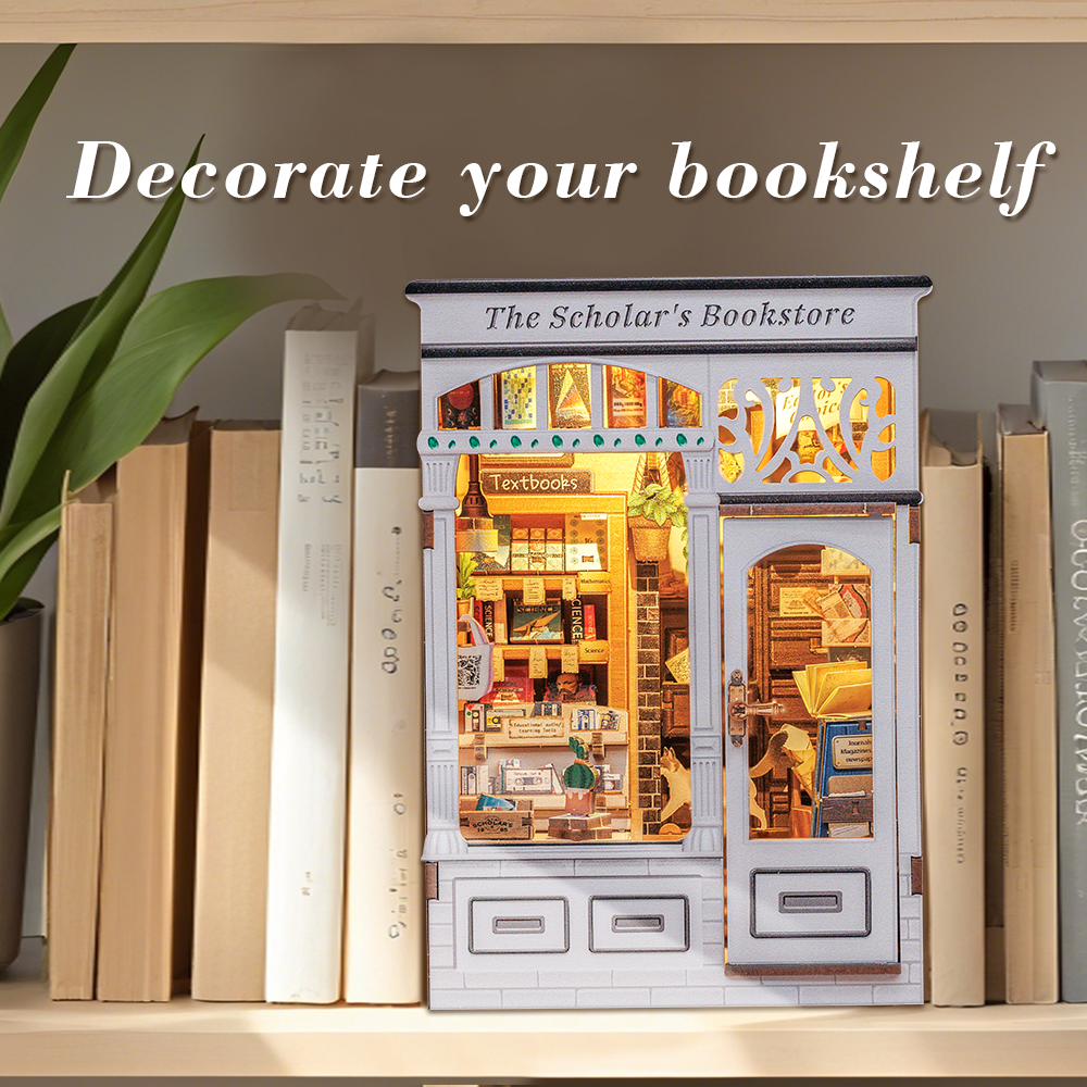 CUTEBEE DIY Book Nook Kit | The Scholar's Bookstore