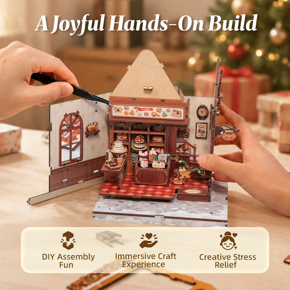CUTEBEE DIY Miniature House | Christmas Gingerbread Cottage