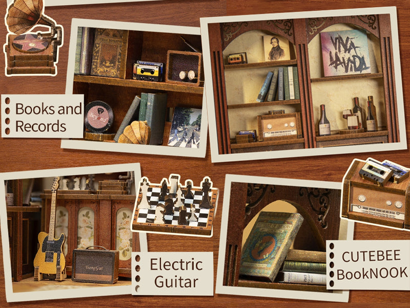 CUTEBEE DIY Book Nook Kit (The Secret Rhythm)