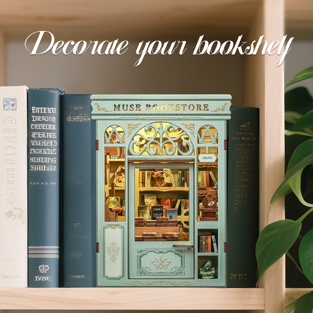 CUTEBEE DIY Book Nook Kit | Muse Bookstore
