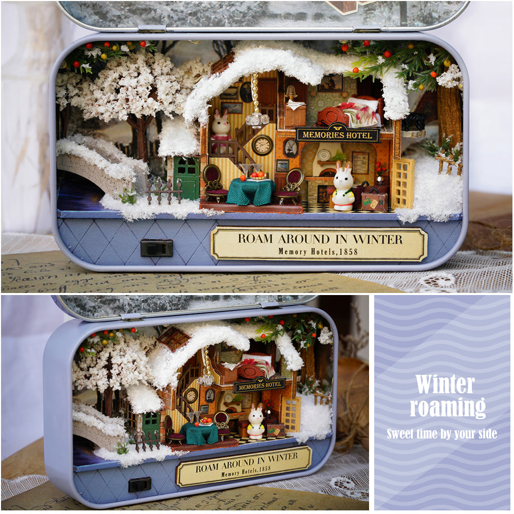 CUTEBEE Japanese Box Theatre Diy Dollhouse Kit Furniture Miniature