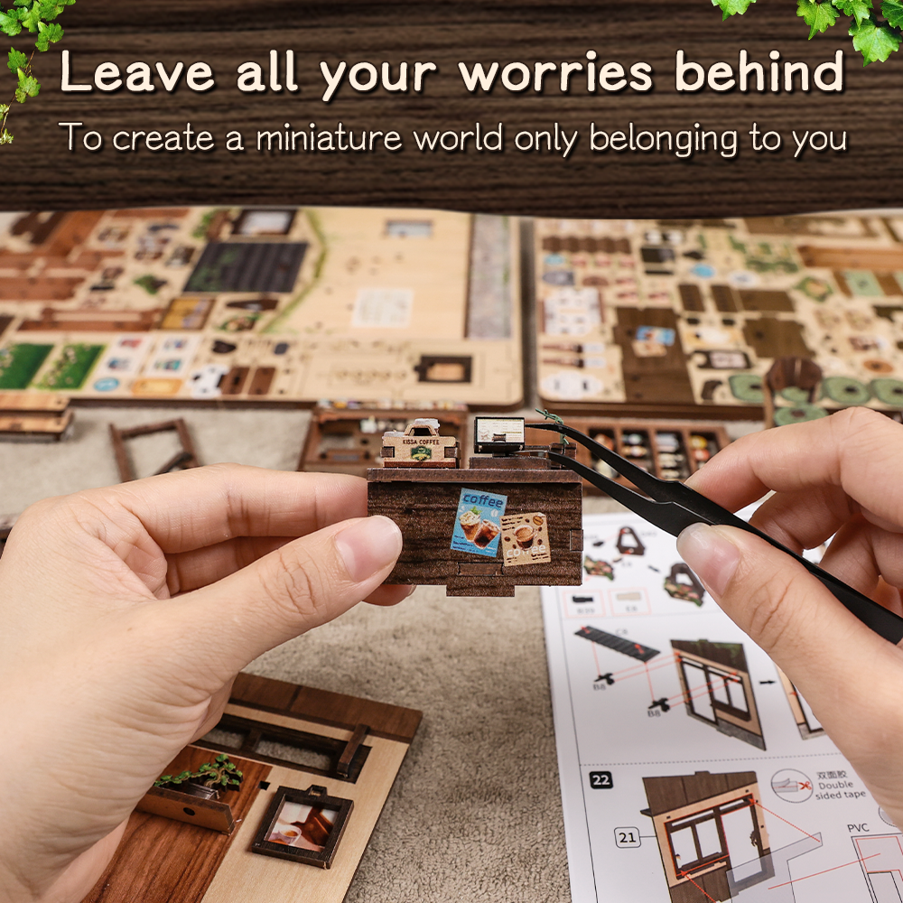CUTEBEE DIY Miniature House | Kissa Coffee