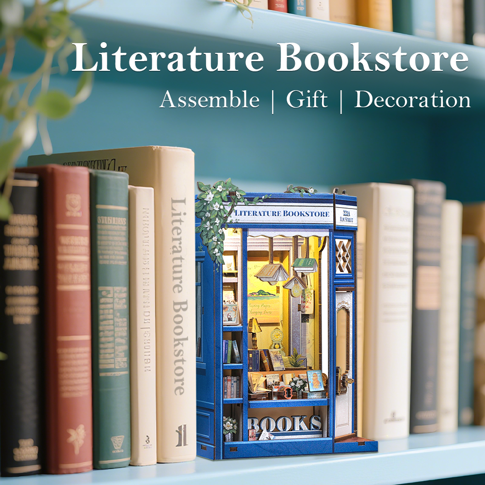 CUTEBEE DIY Book Nook Kit | Literature Bookstore