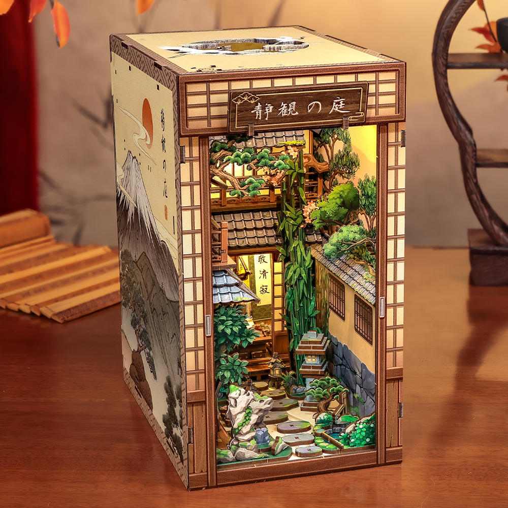 CUTEBEE DIY Book Nook Kit | Serene Courtyard