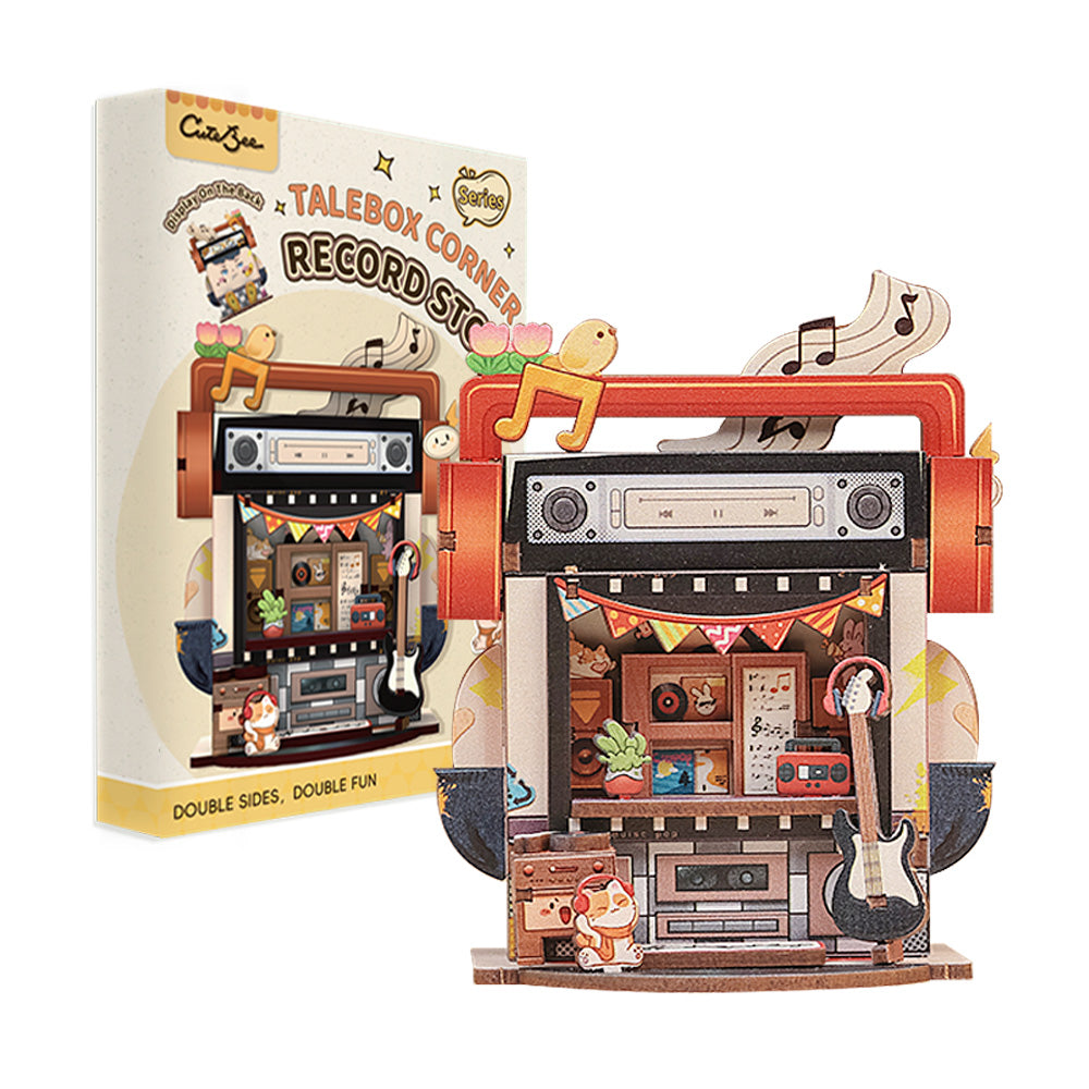 CUTEBEE Mini Store Series | TaleBox Corner-Record Store