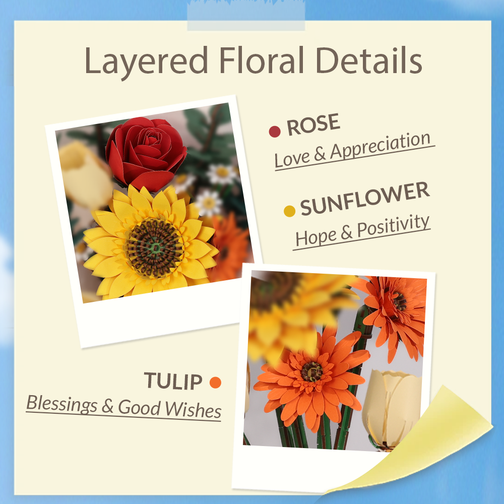CUTEBEE DIY Flower Kit | Golden Wishes