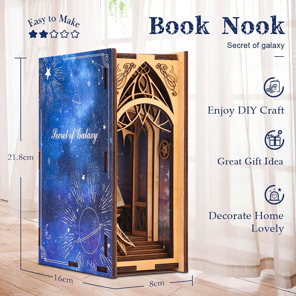 CUTEBEE DIY Book Nook Kit (Secret of Galaxy)