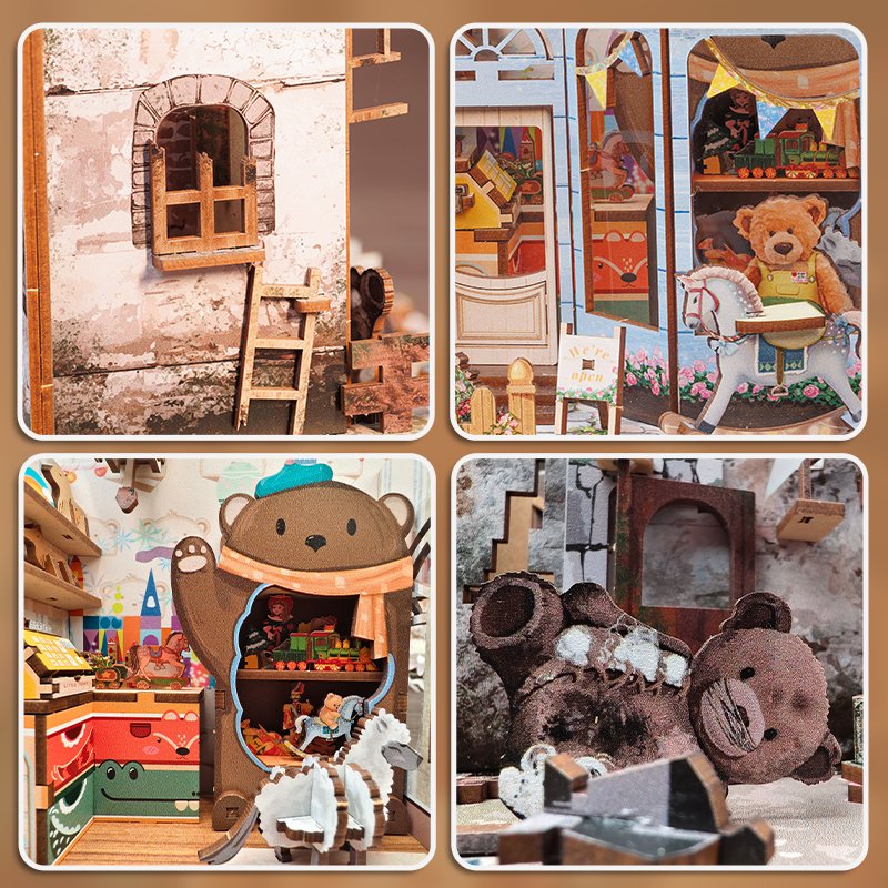 CUTEBEE DIY Bookends Kit (Love and Peace)