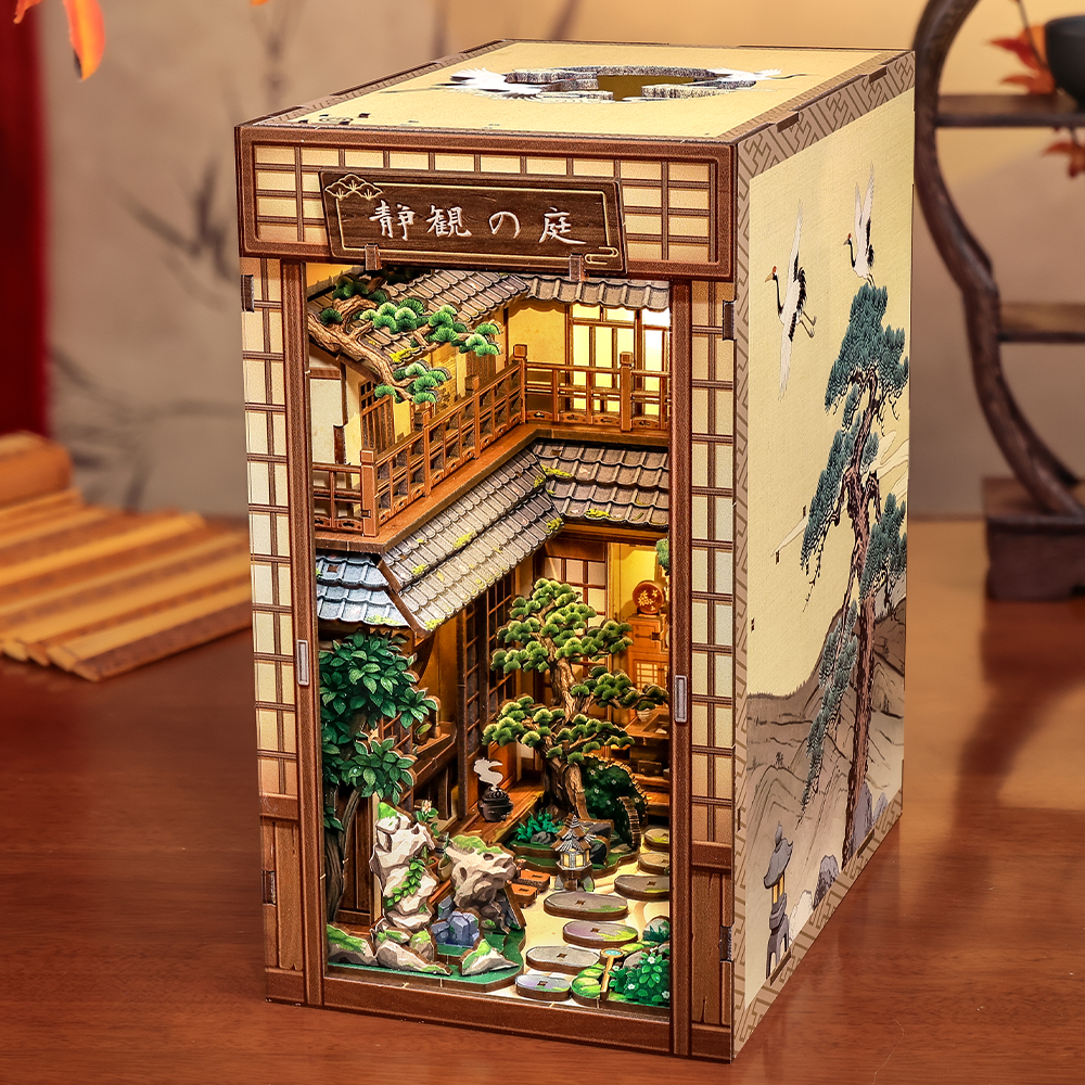 CUTEBEE DIY Book Nook Kit | Serene Courtyard