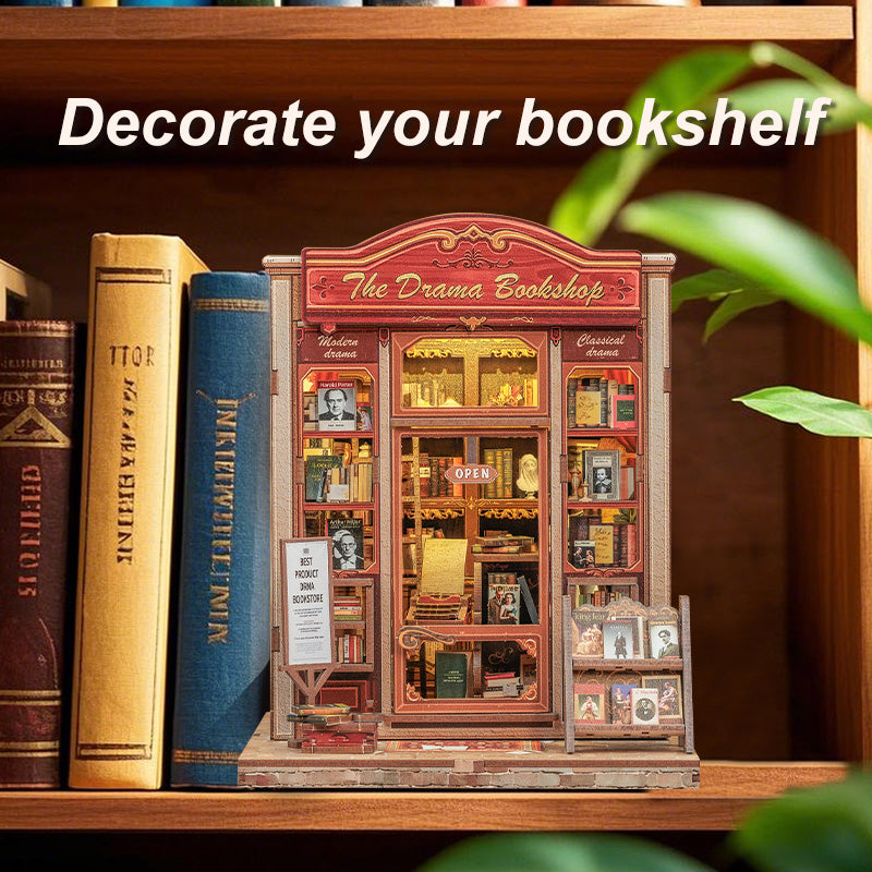CUTEBEE DIY Book Nook Kit | The Drama Bookshop