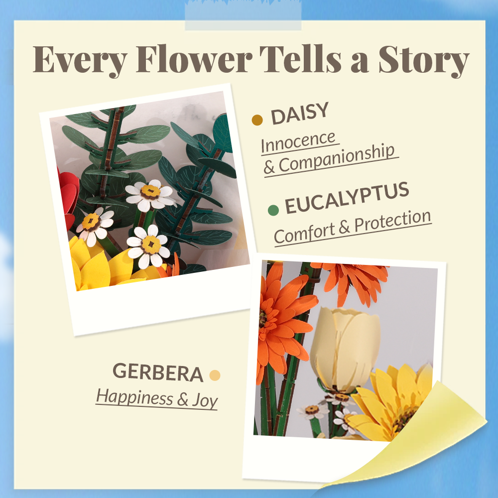 CUTEBEE DIY Flower Kit | Golden Wishes