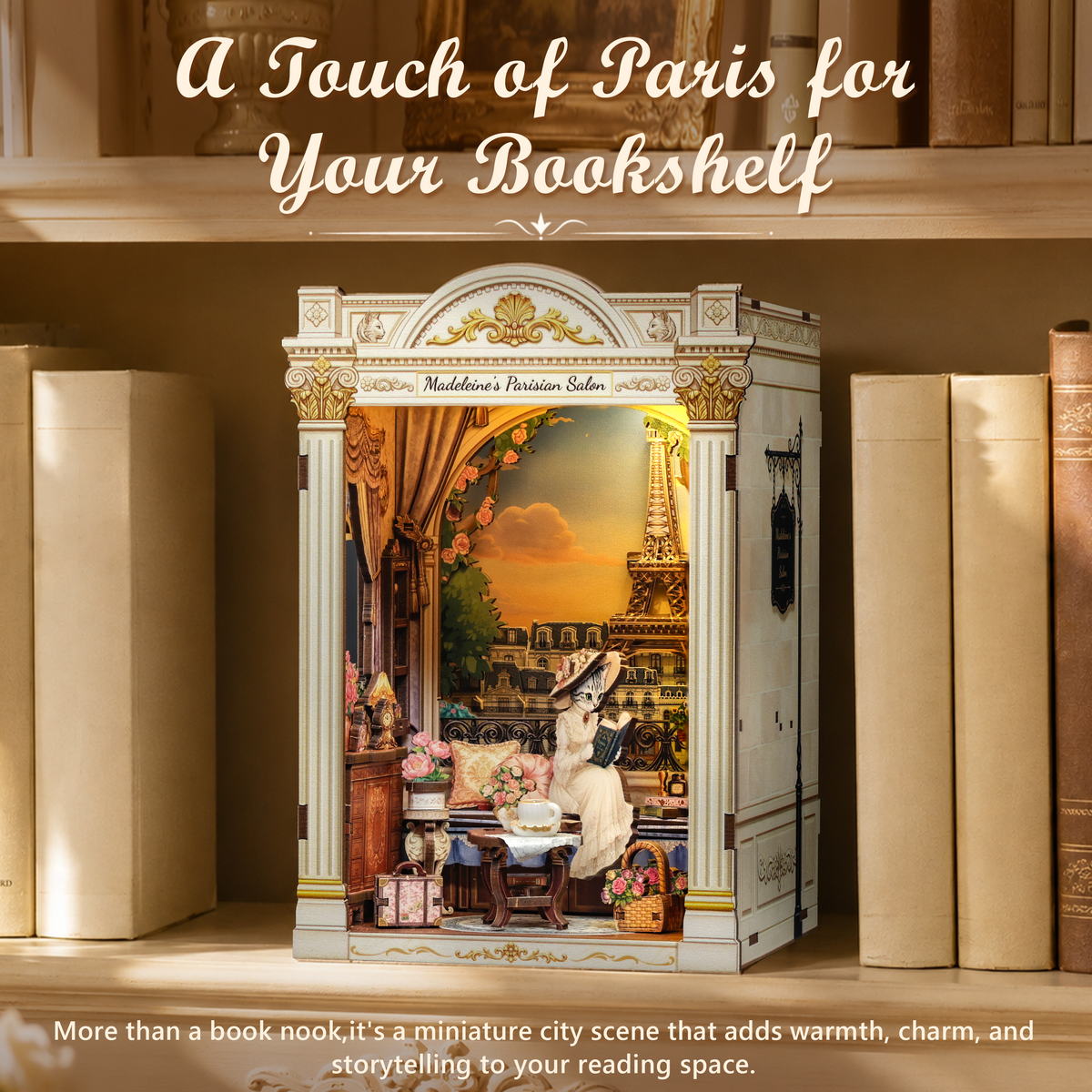 CUTEBEE DIY Book Nook Kit | Madeleine's Parisian Salon