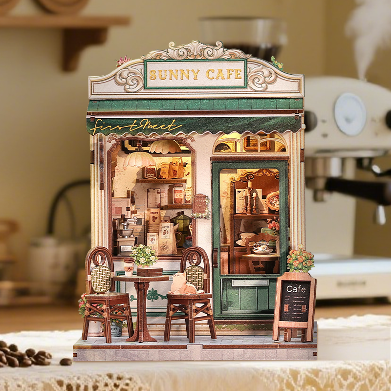 CUTEBEE DIY Miniature House |  Sunny Cafe