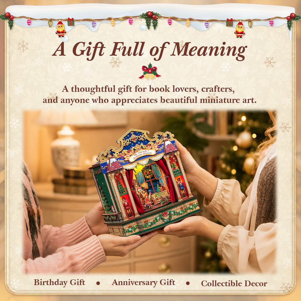 CUTEBEE DIY Miniature Theater Kits | The Nutcracker’s Dreamscape Adventure