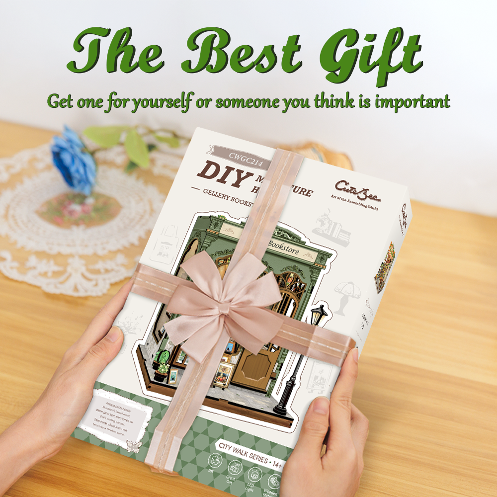 CUTEBEE DIY Miniature House | Gallery Bookstore