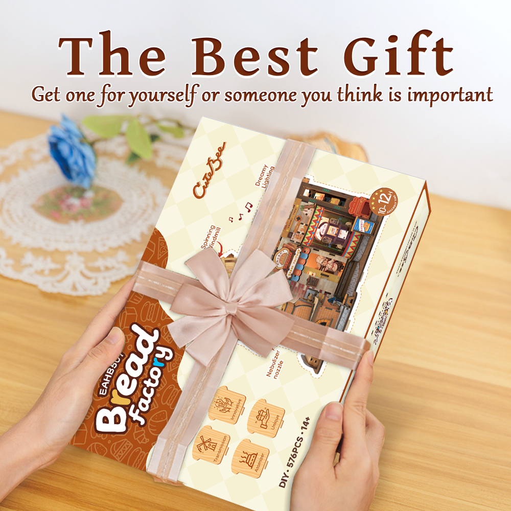 CUTEBEE DIY Miniature House |Bread Factory